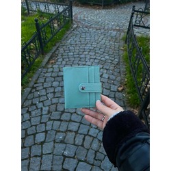 VAKAR KAPAMA DETAYLI ÇOK KARTLIKLI CÜZDAN MİNT
