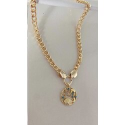Gold Deniz Atı Kolye 