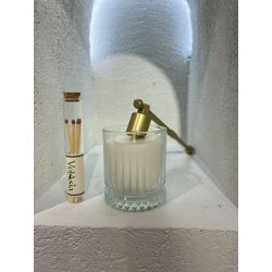 Kristal Cam Serimiz Soft Linen Kokulu Mum