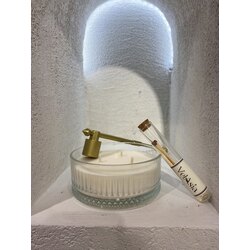 Kristal Cam Serisi Soft Linen Kokulu mum