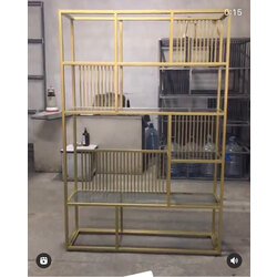 180x120x35 Ölçülerinde gold kitaplık