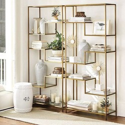 Gold Renk Vitrin Seti