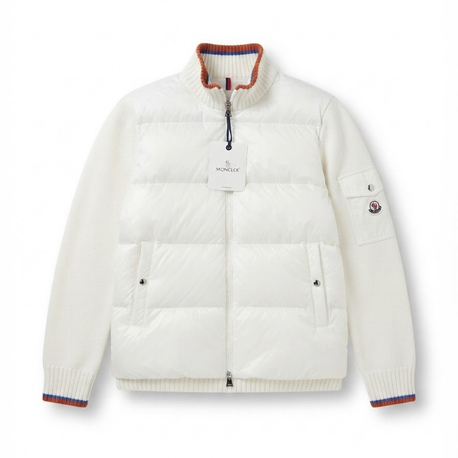 Beyaz moncler triko mont