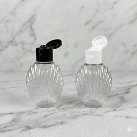 istiridye Model Akıtıcı Kapaklı Pet Kolonya Şişesi