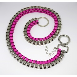 CUBIC TROUSER CHAIN - PINK