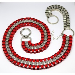 CUBIC TROUSER CHAIN - RED