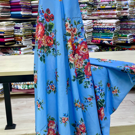 Özel Desenli 150 cm (60") Kumaş 4 Çeşitli Seçenekleriyle: Şifon, Krep, Saten, Keten