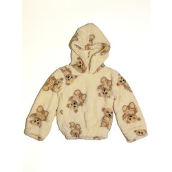 Palmiye Peluş Sweat (Kahve-Krem)