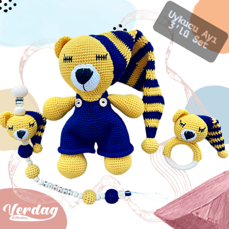 Uykucu Ayı Uyku Arkadaşı 3'lü Set