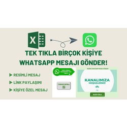 Excel’de Toplu Resimli WhatsApp Mesajı Gönderme Uygulaması