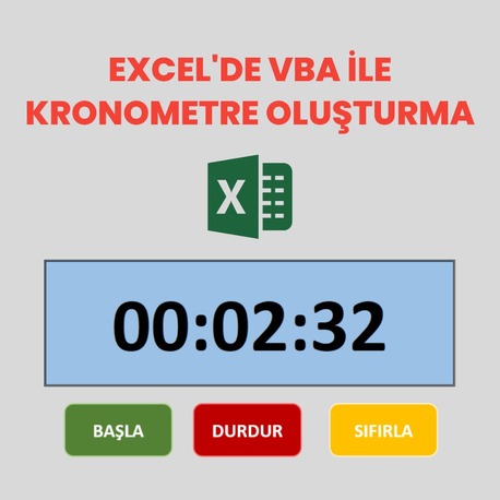 Excel'de Zamanlayıcı Şablonu