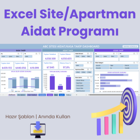Excel Site/Apartman Aidat Yönetim Programı