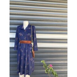 Vintage Yaka Detay Elbise