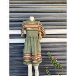 Vintage Yün Boho Elbise