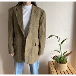 Vintage Yün Oversize Blazer