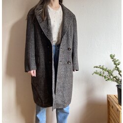 Vintage Yün Oversize Kaban 