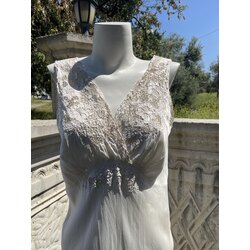 Vintage İşlemeli İpek Gecelik - M/L