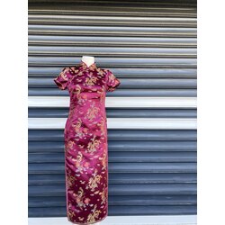Ejderha Desenli Uzun Cheongsam