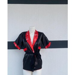 Çift Taraflı İpek Saten Kimono