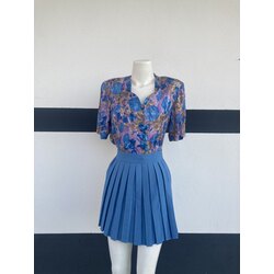 Vintage Kalp Yaka Bluz