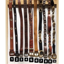 (9) Vintage Gold & Silver Detaylı Kemer 