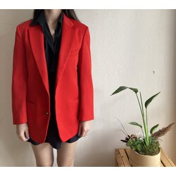 Vintage Kırmızı Blazer