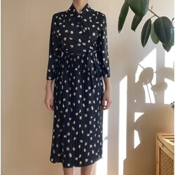 Vintage Kruvaze Elbise