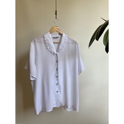 Vintage Yaka Detay Oversize Gömlek