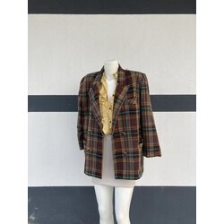 Vintage Çok Renkli Blazer