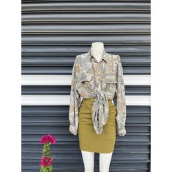 Vintage Oversize İpek Gömlek