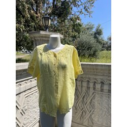 Vintage İşlemeli Bluz -L