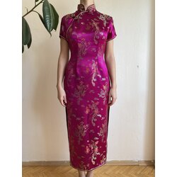 Ejderhalı İpek Cheongsam