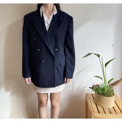 Vintage Yün Oversize Blazer
