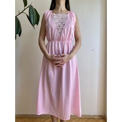 Vintage Pembe Gecelik