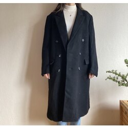 Vintage Yün Oversize Kaban