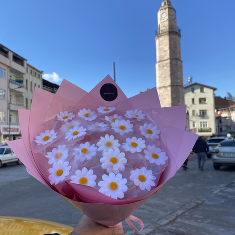 ✨ Dekoratif LED Işıklı Papatya Buketi – Solmayan Işıltılı Dekor & Hediye