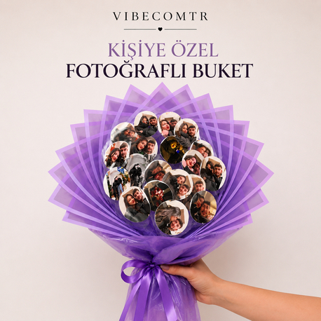 Kişiye Özel Fotoğraflı Buket