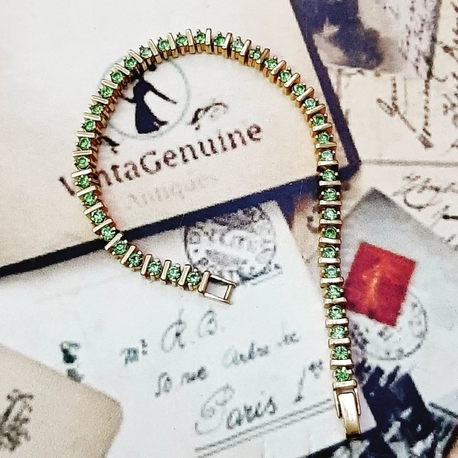 Rhinestone Yeşil Taşlı Bileklik