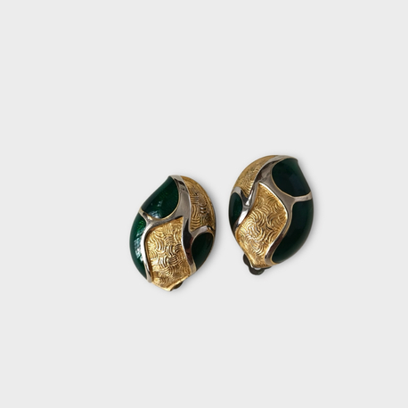 Vintage Yesil Mineli Kupe