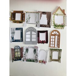 Yarı şeffaf pencere sticker set