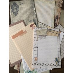 Vintage fon kağıtları 