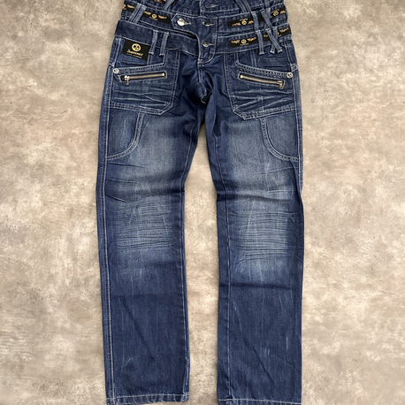 Jeansnet Vintage Tasarım Kot Pantalon 