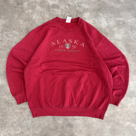 Vintage Alaska Fruit Of Loom Hoodie (XL)