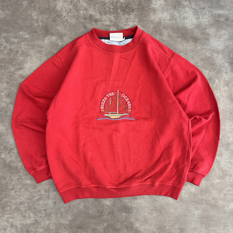 Vintage Oceans Nakışlı Hoodie (S)