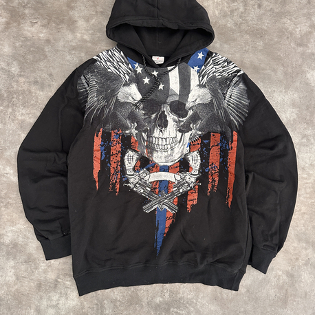 Amerikan Vintage Baskılı Sweatshirt (L)