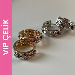 Özel seri x çelik küpe