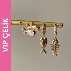 Vip Özel Seri Çelik Küpe