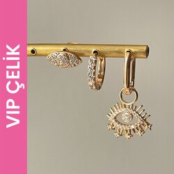 Vip Özel Seri Çelik Küpe