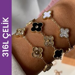 Marka Model Çelik Bileklikler (Gold)