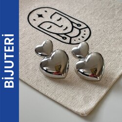 Kalp Küpe Silver